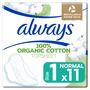 Always Cotton Protection Maandverband Normal Met Vleugels 11 Stuks