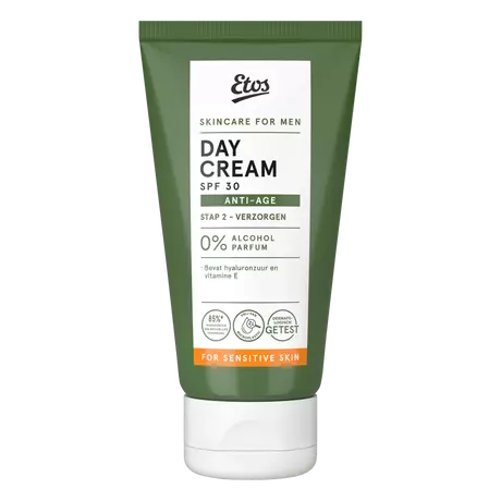 Etos For Men Sensitive & Anti-ageing Dagcrème met SPF30