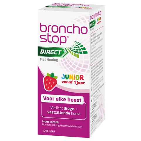 Bronchostop Direct Junior Hoestdrank met Honing 120 ML