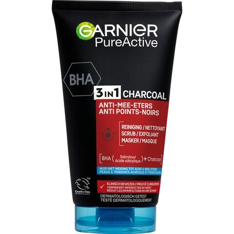 Garnier PureActive 3-in-1 Gezichtsreiniger Charcoal 150 ML