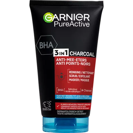 Garnier PureActive 3-in-1 Gezichtsreiniger Charcoal 150 ML