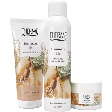 Therme Hammam Cadeauset Shower Foam /Body Butter Shower Scrub