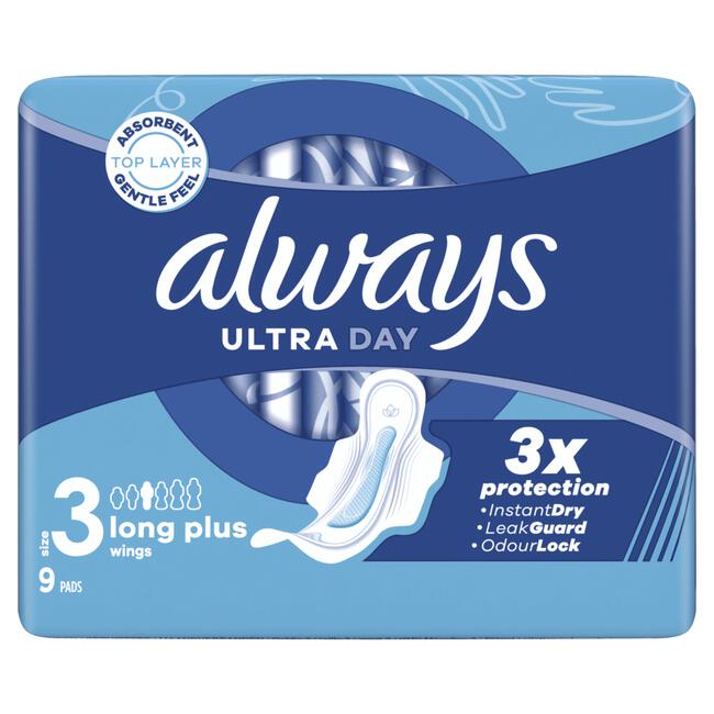 Always Ultra Maandverband Long Plus Met Vleugels 9 stuks
