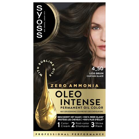 Syoss Oleo Intense Permanente Haarkleuring 4-50 Ijzig Bruin