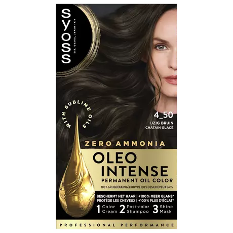 Syoss Oleo Intense Permanente Haarkleuring 4-50 Ijzig Bruin