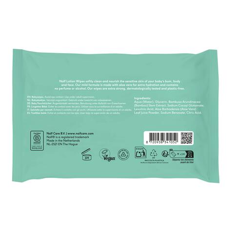 Naïf Plasticvrije Lotion Billendoekjes 8x54 stuks