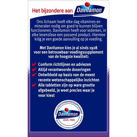Davitamon Vitamine D3 20 MCG Smelttabletten 60+15 stuks