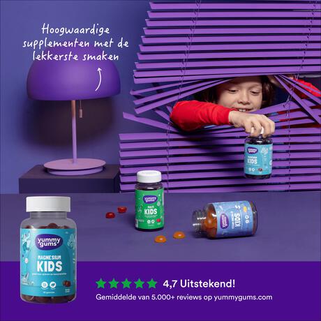 Yummugums Kids Magnesium Suikervrij 60 stuks