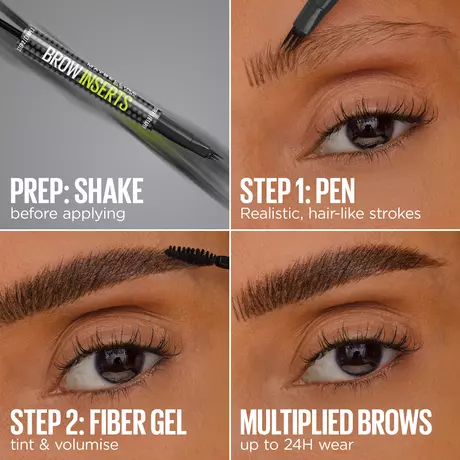 Maybelline New York Brow Inserts Wenkbrauw Multiplier 4.5 Ash Brown