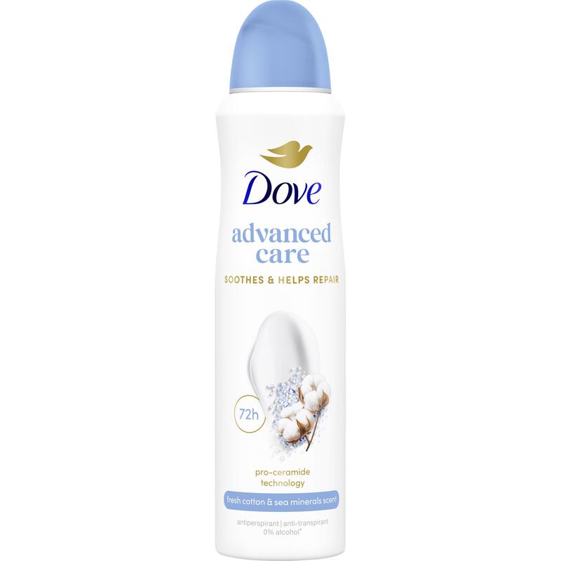 Dove Advanced Care Fesh Cotton & Sea Minerals Deodorant Spray 150 ML