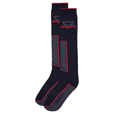 Brunotti skisokken zwart/grijs/rood 43-46 heren
