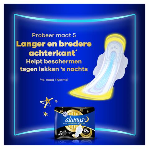 Always Ultra Maandverband Long Met Vleugels 32 Stuks