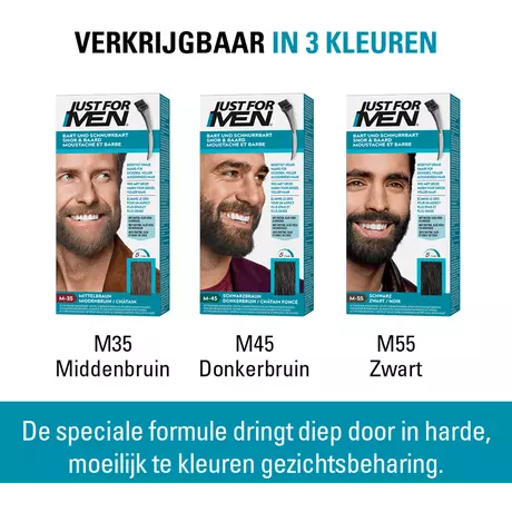 Just For Men Snor & Baard Donkerbruin M45