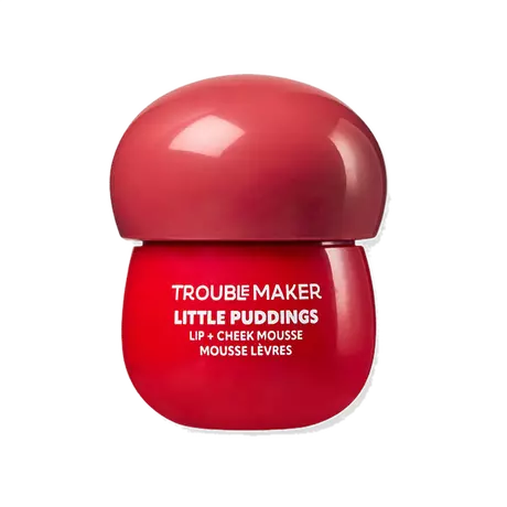Trouble Maker Little Pudding Blurring Lip + Cheek Mousse Mimi Rose Pink