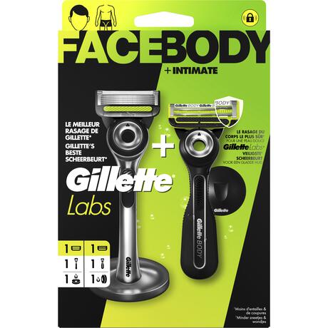 GilletteLabs Face & Body Navulmesjes Duopak