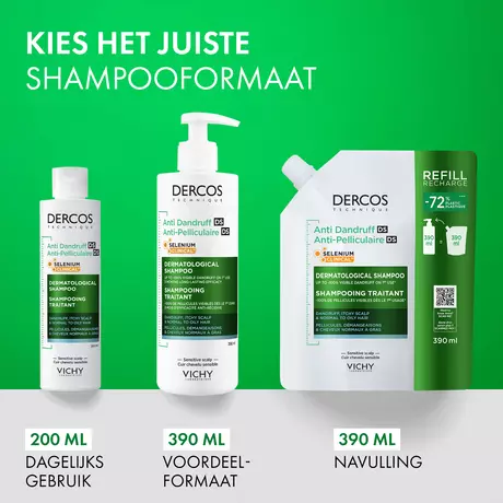 Vichy Dercos Anti-Roos DS Shampoo NH/VH Navulling 390 ML