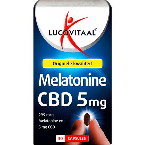 Lucovitaal Melatonine CBD 5 mg Capsules