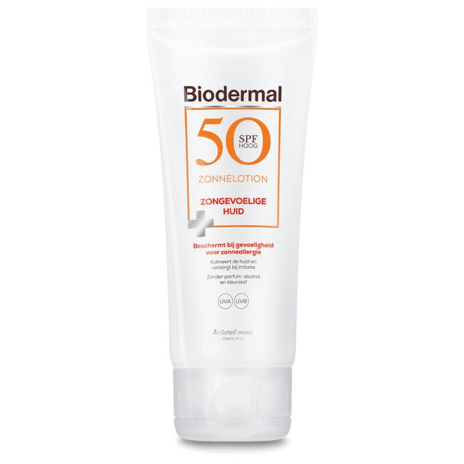 Biodermal Zonnelotion SPF 50 Zongevoelige Huid 100 ML