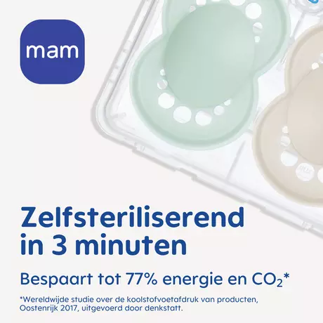 MAM Original Fopspeen Night 6-16 Maanden Blauw 2 stuks&nbsp;