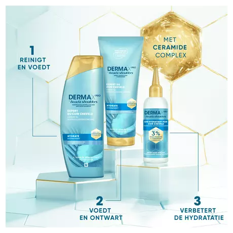 Head & Shoulders Derma X Pro Hydrateert Shampoo Anti-roos 250 ML