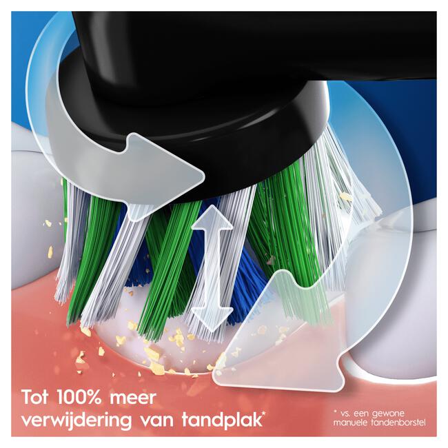 Oral-B Pro 3 3900N Zwart & Roze 2 Elektrische Tandenborstels