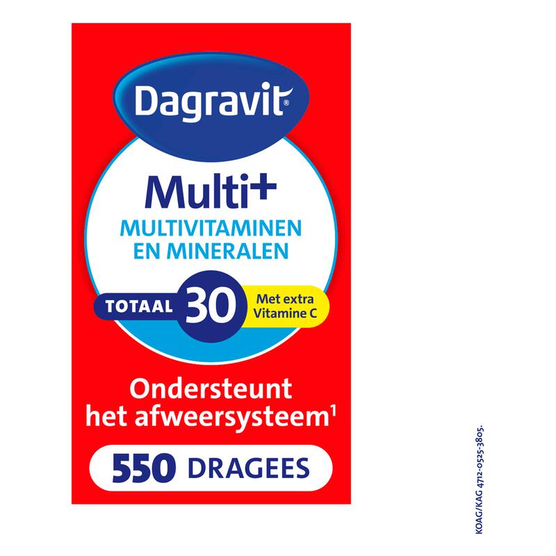 Dagravit Multivitaminen Totaal 30 Dragees 550 stuks