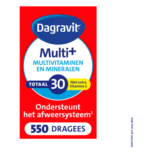 Dagravit Multivitaminen Totaal 30 Dragees 550 stuks