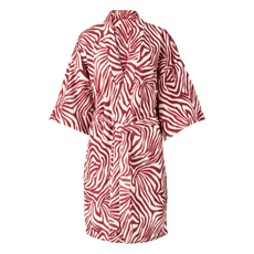 Etos Home Collection Badjas fleece print zebra- S/M