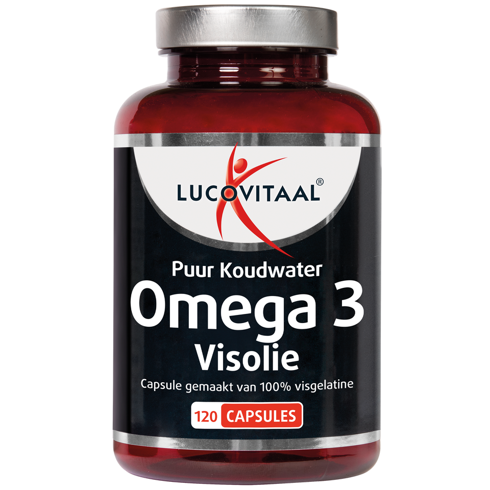 Lucovitaal Puur Omega 3 Koudwater Visolie Capsules 120 - 120 stuks