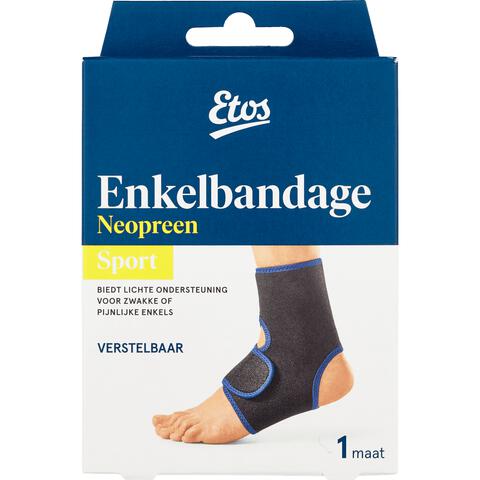 Etos Enkelbandage Zwart