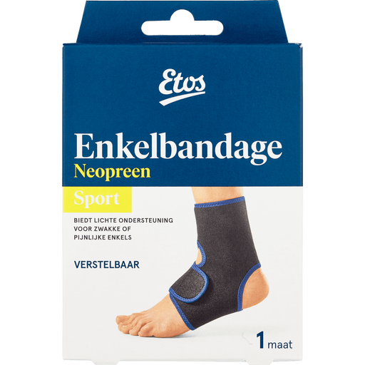 Etos Enkelbandage Zwart