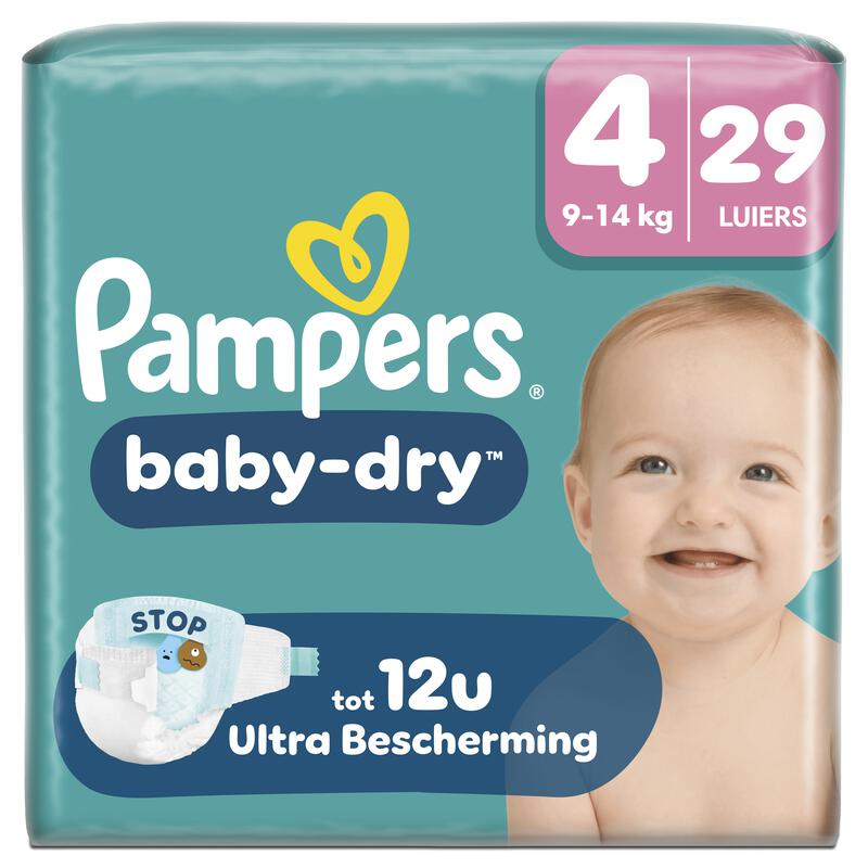 Pampers Baby Dry Luiers Maat 4 9-14 kg 29 stuks