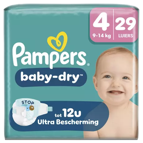 Pampers Baby Dry Luiers Maat 4 9-14 kg 29 stuks