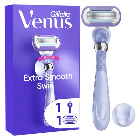 Gillette Venus Deluxe Smooth Swirl Extra Glad Scheersysteem 5 Blades