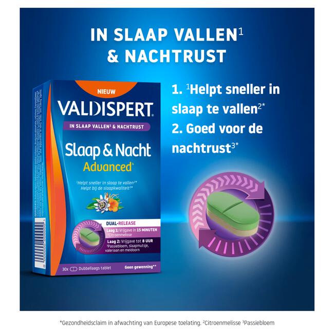 Valdispert Slaap en Nacht Advanced 30 Stuks