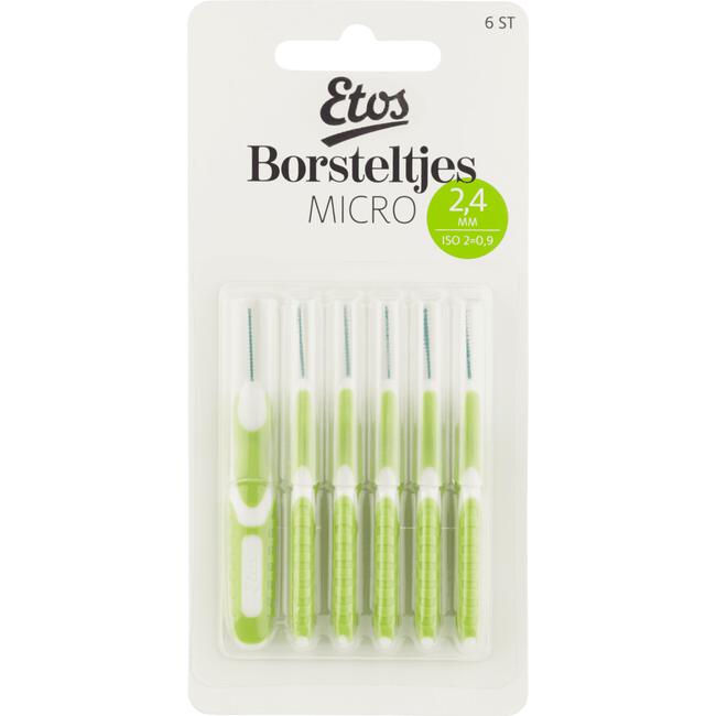 Etos Borsteltjes Micro 2,4 MM 6 stuks