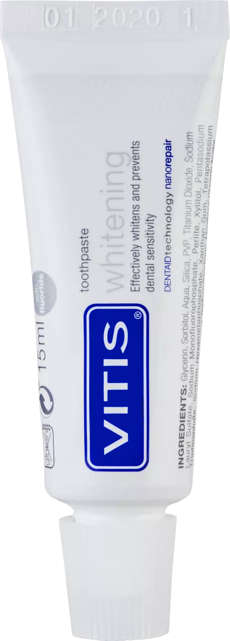 VITIS Whitening Tandpasta Mini 15 ML