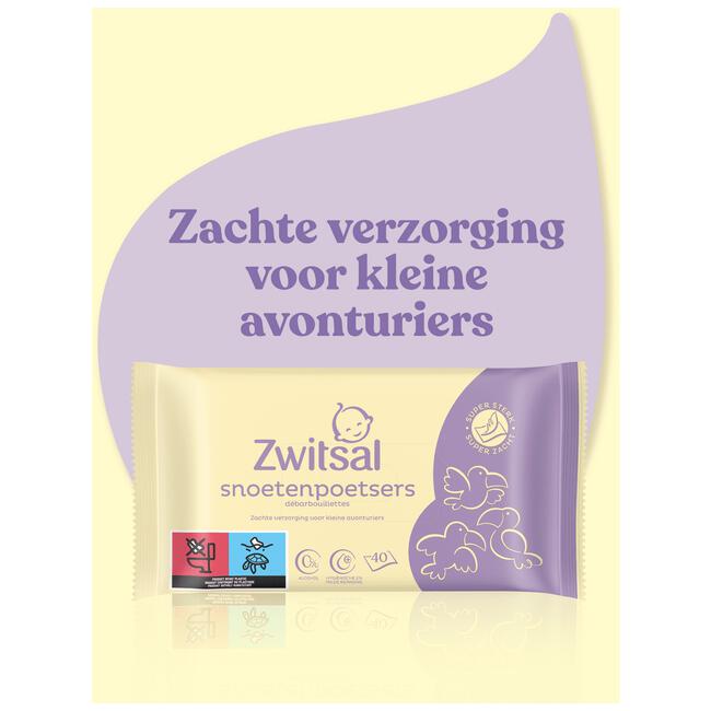 Zwitsal Kids Frozen Snoetenpoetsers 40 Stuks