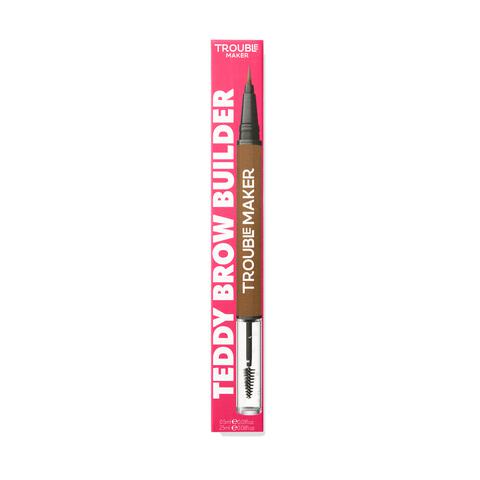 Trouble Maker Teddy Brow 2-In-1 Gel + Brow Pen Medium Brown