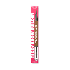 Trouble Maker Teddy Brow 2-In-1 Gel + Brow Pen Medium Brown