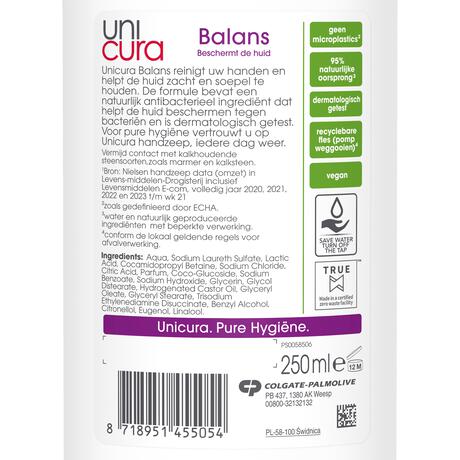 Unicura Balans Antibacteriële Handzeep 250 ML
