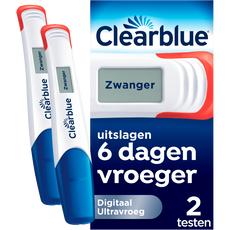 Clearblue Zwangerschapstest Digitaal Ultravroeg 2 Stuks