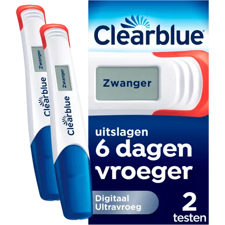 Clearblue Zwangerschapstest Digitaal Ultravroeg 2 stuks