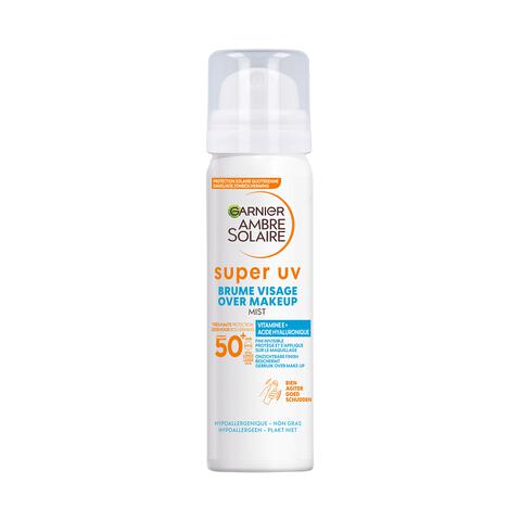 Garnier Ambre Solaire Super UV Face Beschermende Over Make-Up Mist SPF50 75 ML