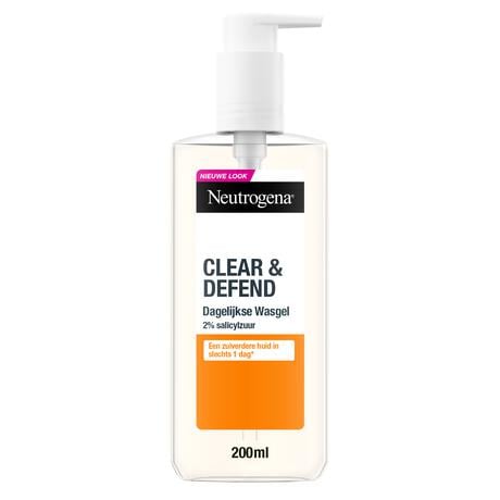 Neutrogena Clear & Defend Daily Face Wash Acne en Onzuivere Huid 200 ML