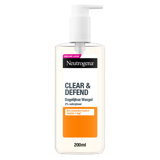 Neutrogena Clear & Defend Daily Face Wash Acne en Onzuivere Huid 200 ML