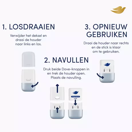 Dove Original Antiperspirant Deodorant Refillable Starter Kit