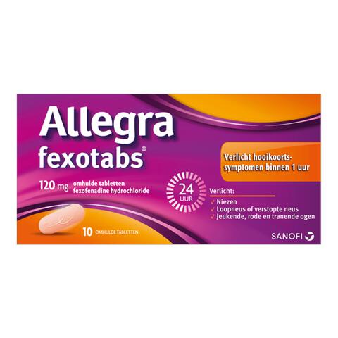 Allegra Fexotabs Hooikoortstabletten 10 Tabletten