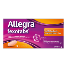 Allegra Fexotabs Hooikoortstabletten 10 Tabletten