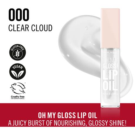 Rimmel Oh My Gloss! Lip Oil 000 Clear Cloud